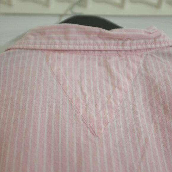 COPY - Jasmine rose pink white stripe JR embroidery blouse 100% cotton size M - Picture 8 of 10